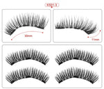 2 pairs of 4 handmade magnet eyelashes