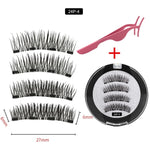 2 pairs of 4 handmade magnet eyelashes
