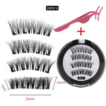 2 pairs of 4 handmade magnet eyelashes