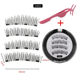 2 pairs of 4 handmade magnet eyelashes