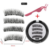 2 pairs of 4 handmade magnet eyelashes